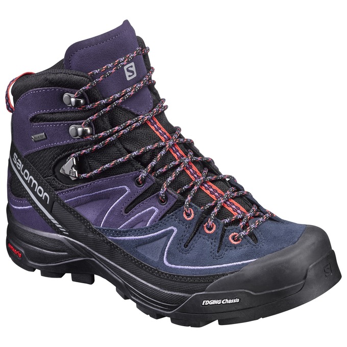 SALOMON X ALP MID LTR GTX® W Philippines - Women's Hiking Boots - Black/Purple | 406725-NPJ